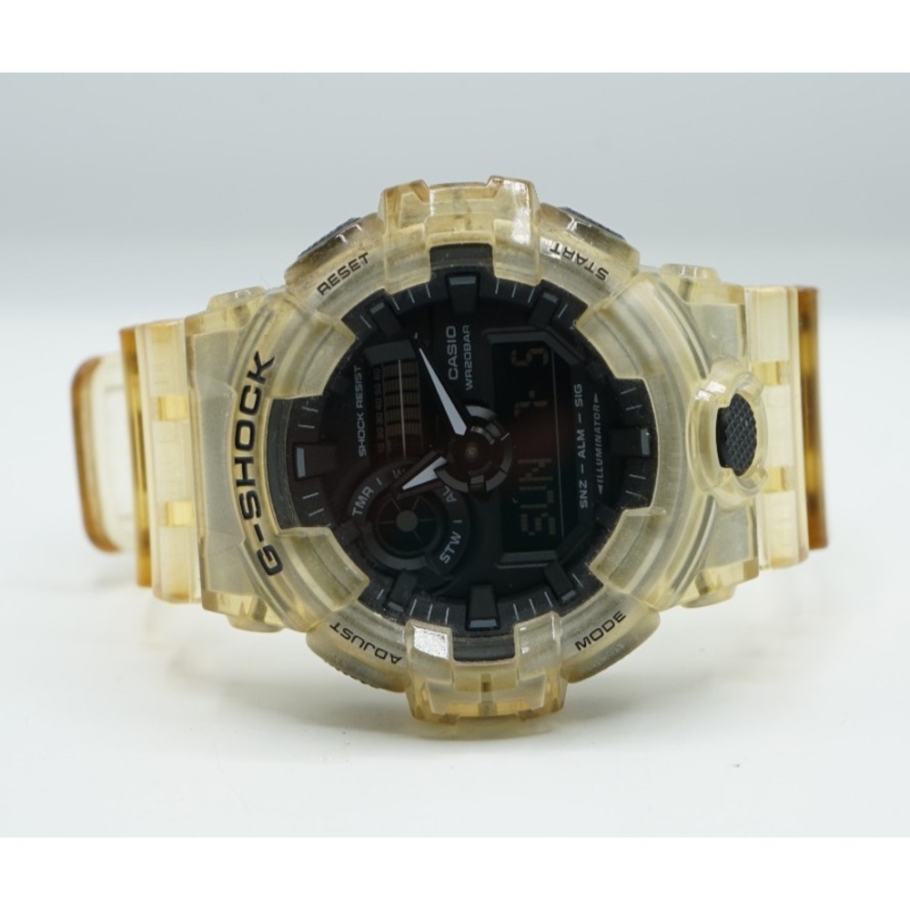 Casio GA-700SKE Analog Digital Display G-Shock Men's Round Wrist Watch